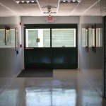 Wide automatic doors provide easy access to interior units.