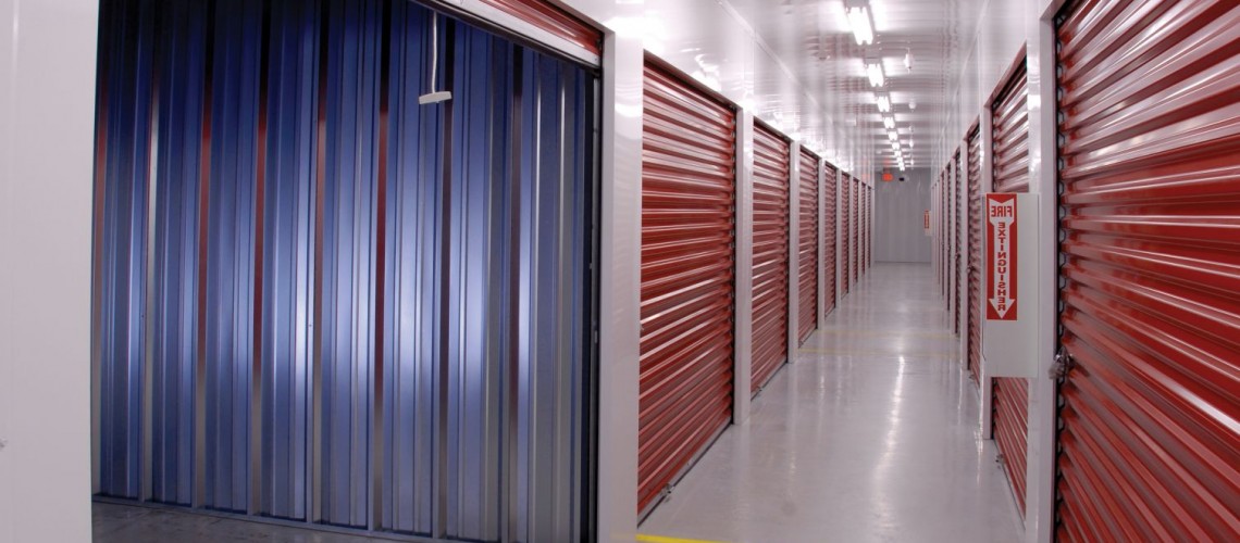 Franklin storage divided the building into sections, each with it's own door color, to help clients navigate through the large property.