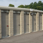 Trachte recommends using an 18-gauge header transom panel in lieu of the industry standard 26-gauge on a block perimeter self-storage building..