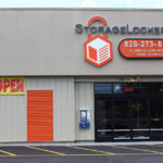 The building's exterior was lightly remodeled for the new self-storage use.