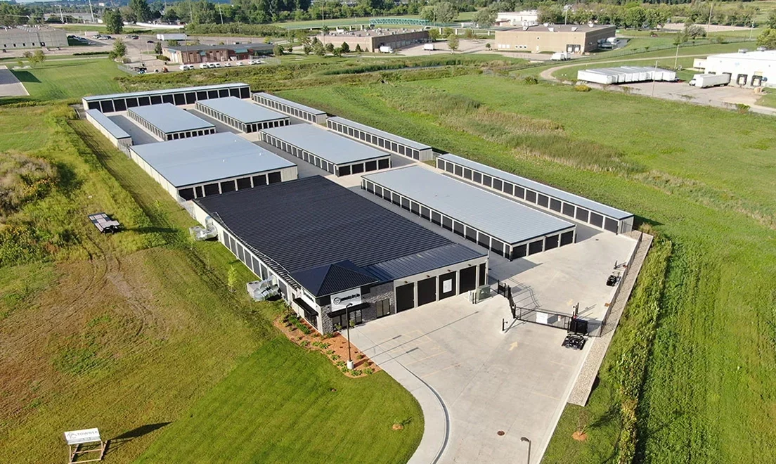 West Circle storage building exterior